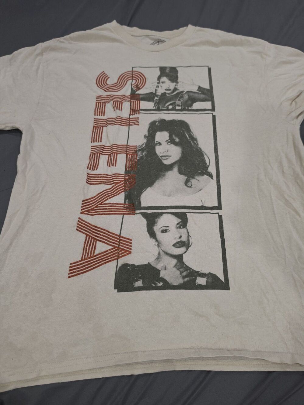 Selena Quintanilla Tshirt Colectionable Size L Color Beige #113